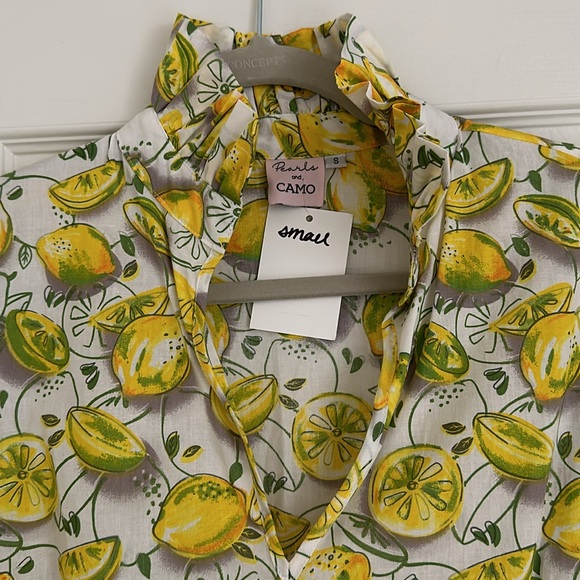 NWT Lemon Ruffle Dress - Picture 2 of 5